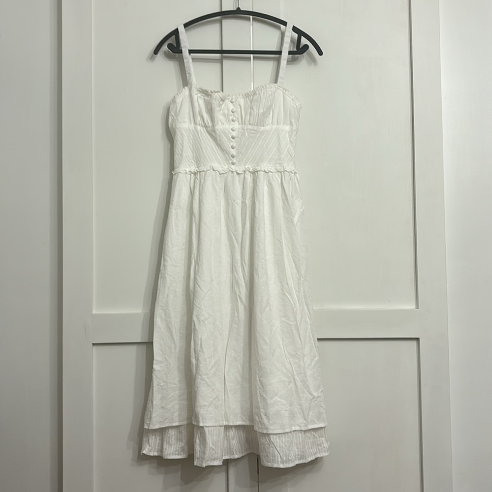 NWT Commense White Midi Dress - Picture 6 of 11